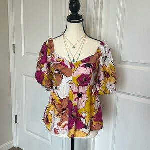 NWT Nine West babydoll top